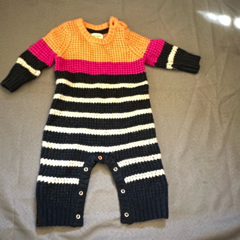 Cat & Jack Cozy Orange Baby Sweater